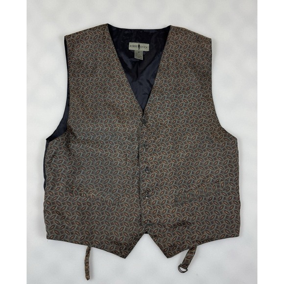 Robert Stock Other - Robert Stock Silk Vest Mens Medium M Silk Trail Paisley Multicolor